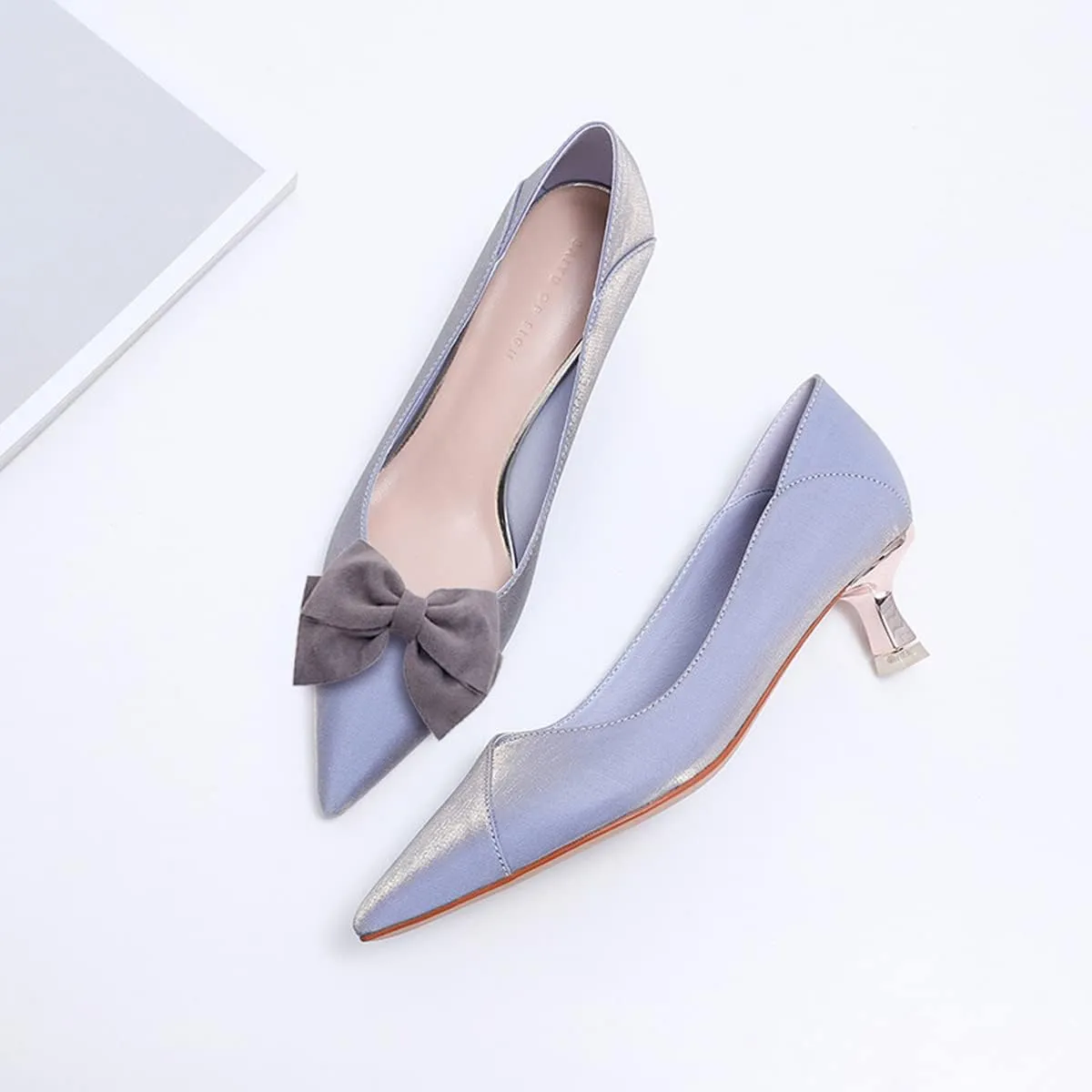 2 Pcs Velvet Satin Bow Shoe Clips Fashion Wedding Party Pumps Decoration Uniform Mary Jane Shoes Accessories