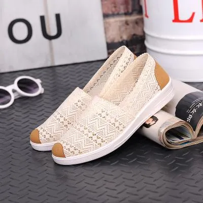 2018 Flat Shoes Woman Comortable Casual Flats Outdoor Leisure Hollow Breathable