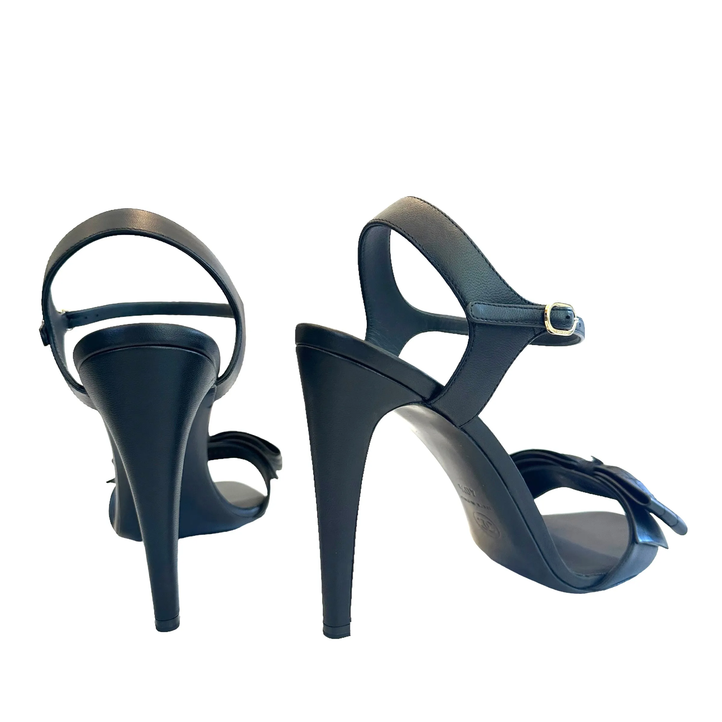 Black 2022 CC Logo Heels - 10.5