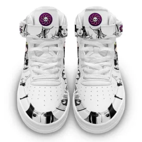 Boa Hancock Sneakers Air Mid OP Custom Anime Shoes Mix Manga