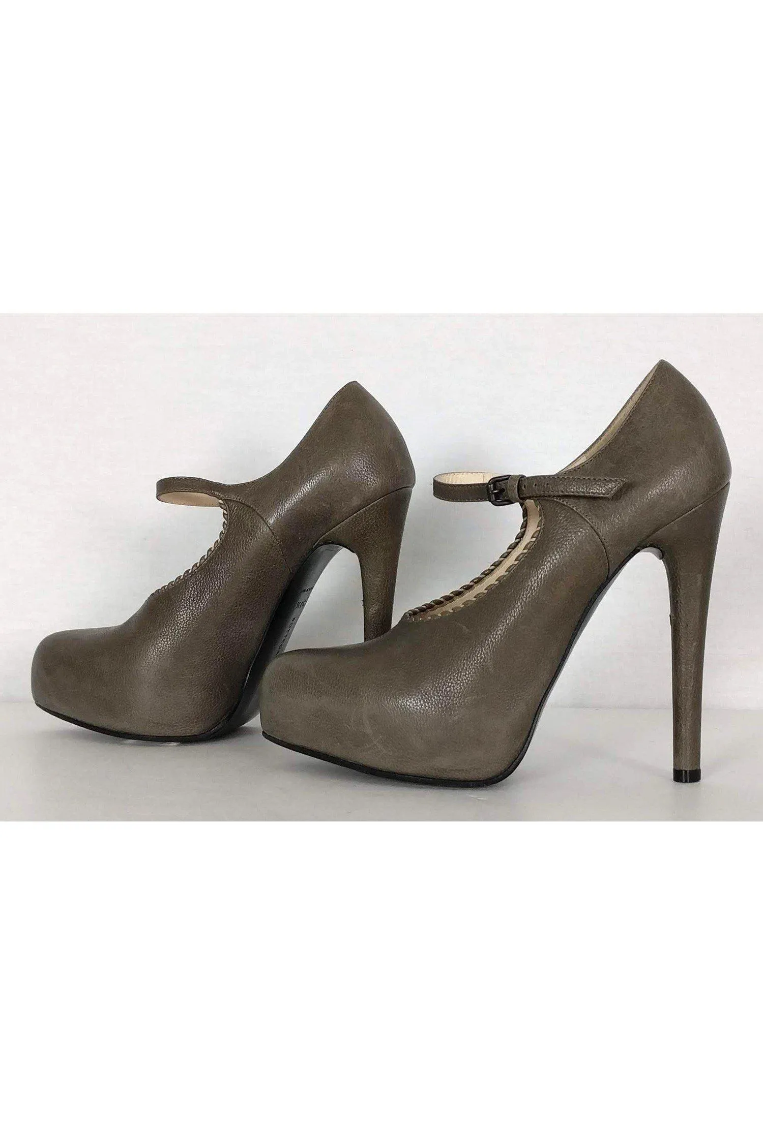 Bottega Veneta - Taupe Mary Jane Pumps Sz 7.5