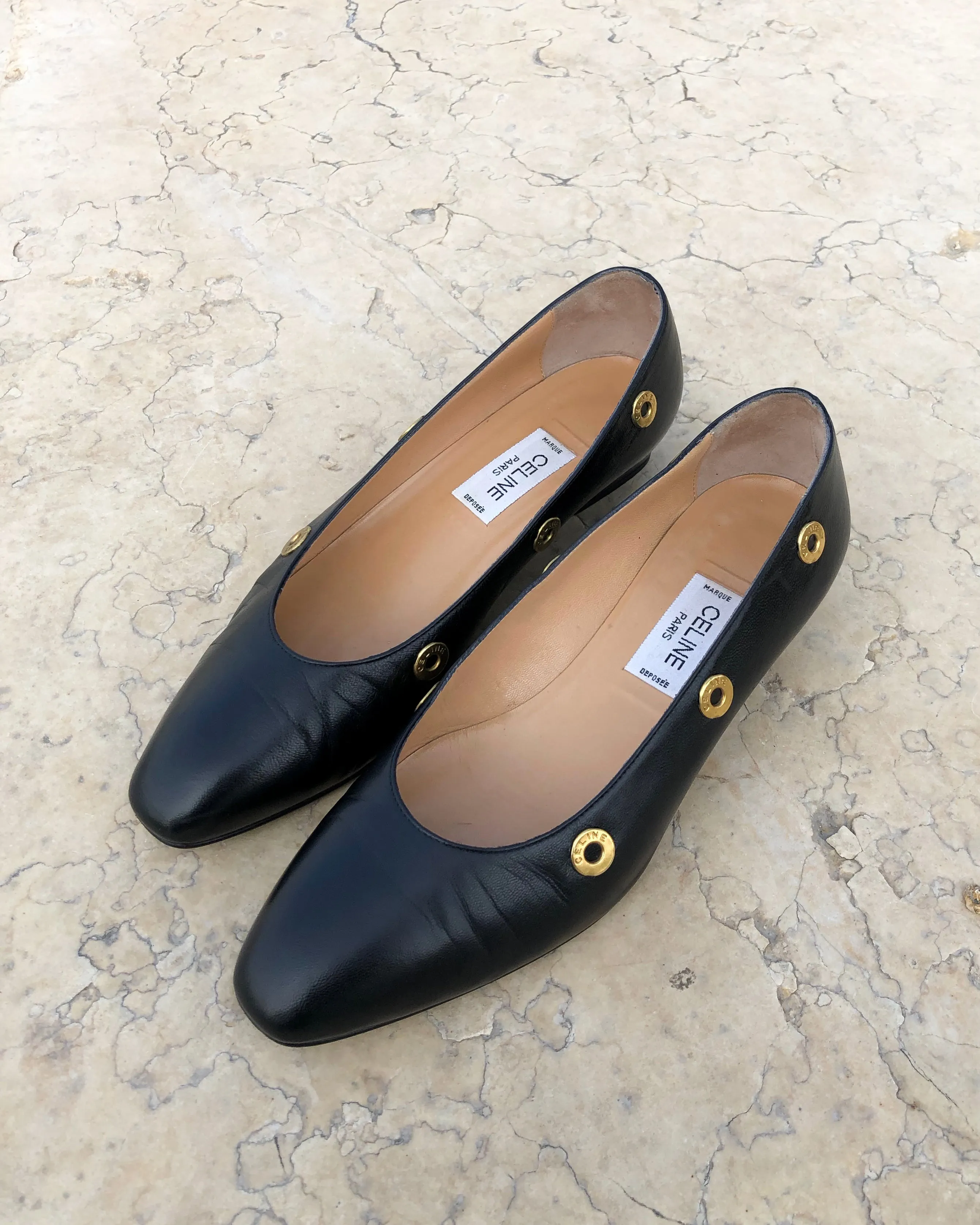 Celine Vintage - Almond Toe Loafers