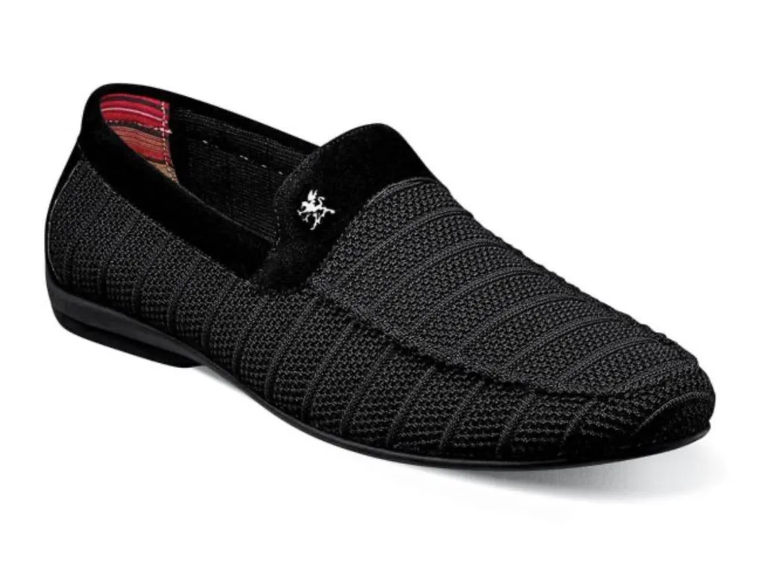 CIran Moc Toe Slip On Black Stacy adams