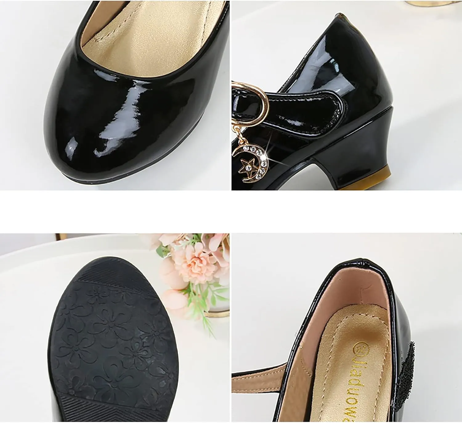 Girls High Heels Sandals Toddler Baby Summer Casual Solid Color School Student Leather PU Children Toddler Casual Shoes