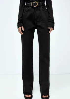 High Rise Straight Leg Relaxed Baggy Denim Jeans