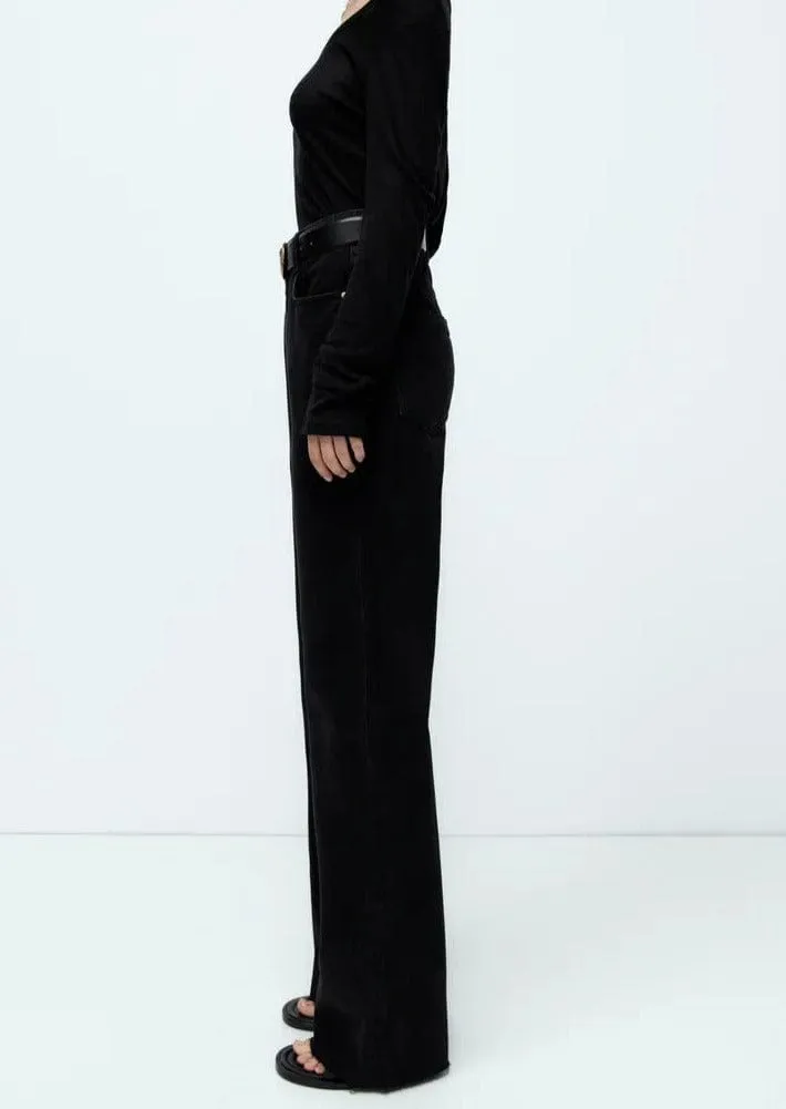 High Rise Straight Leg Relaxed Baggy Denim Jeans