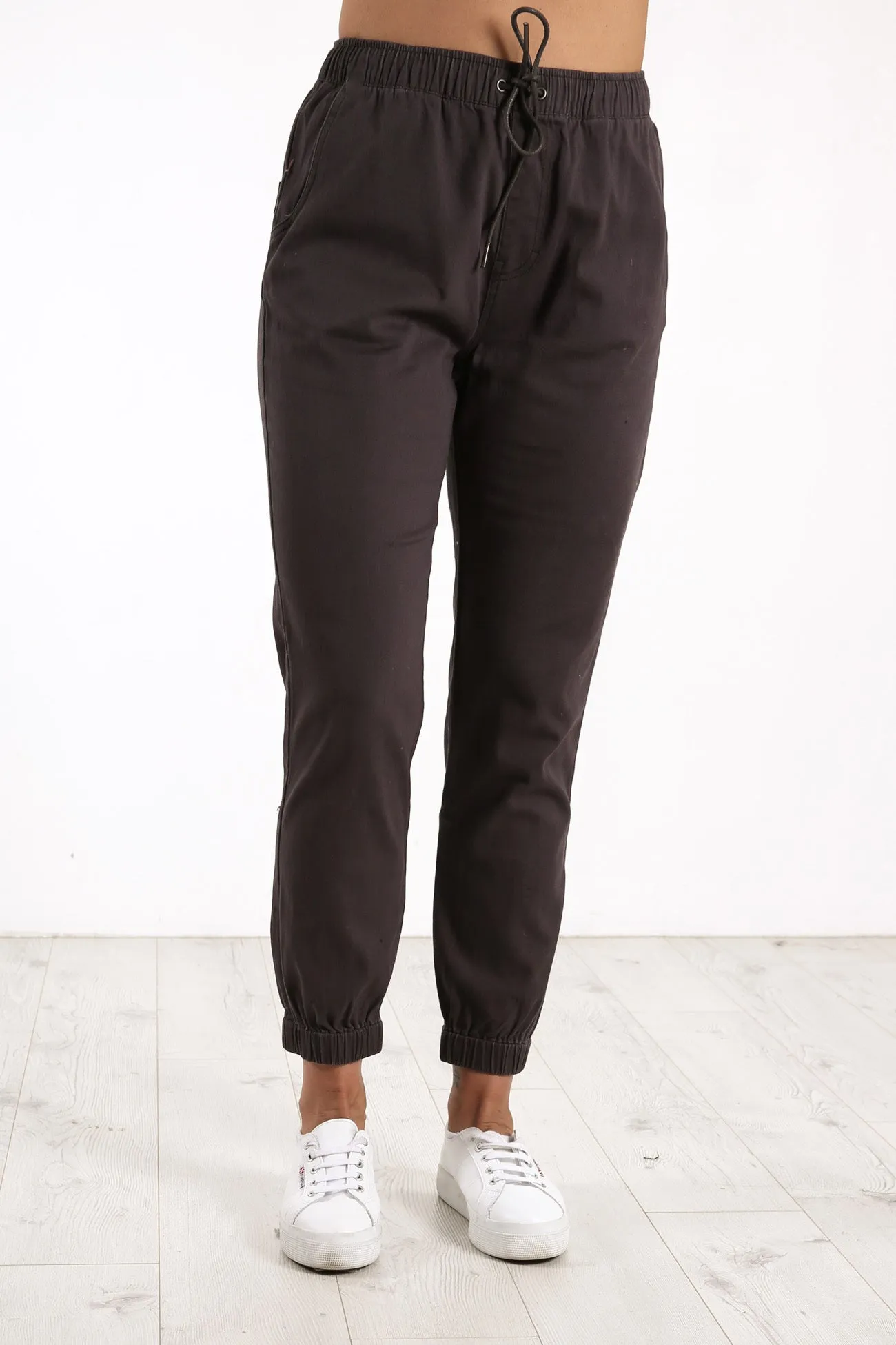 Hooky High Waist Pant Gunmetal