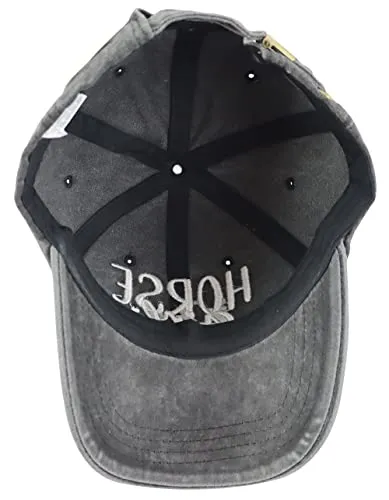 Horse Girl Embroidered Cap