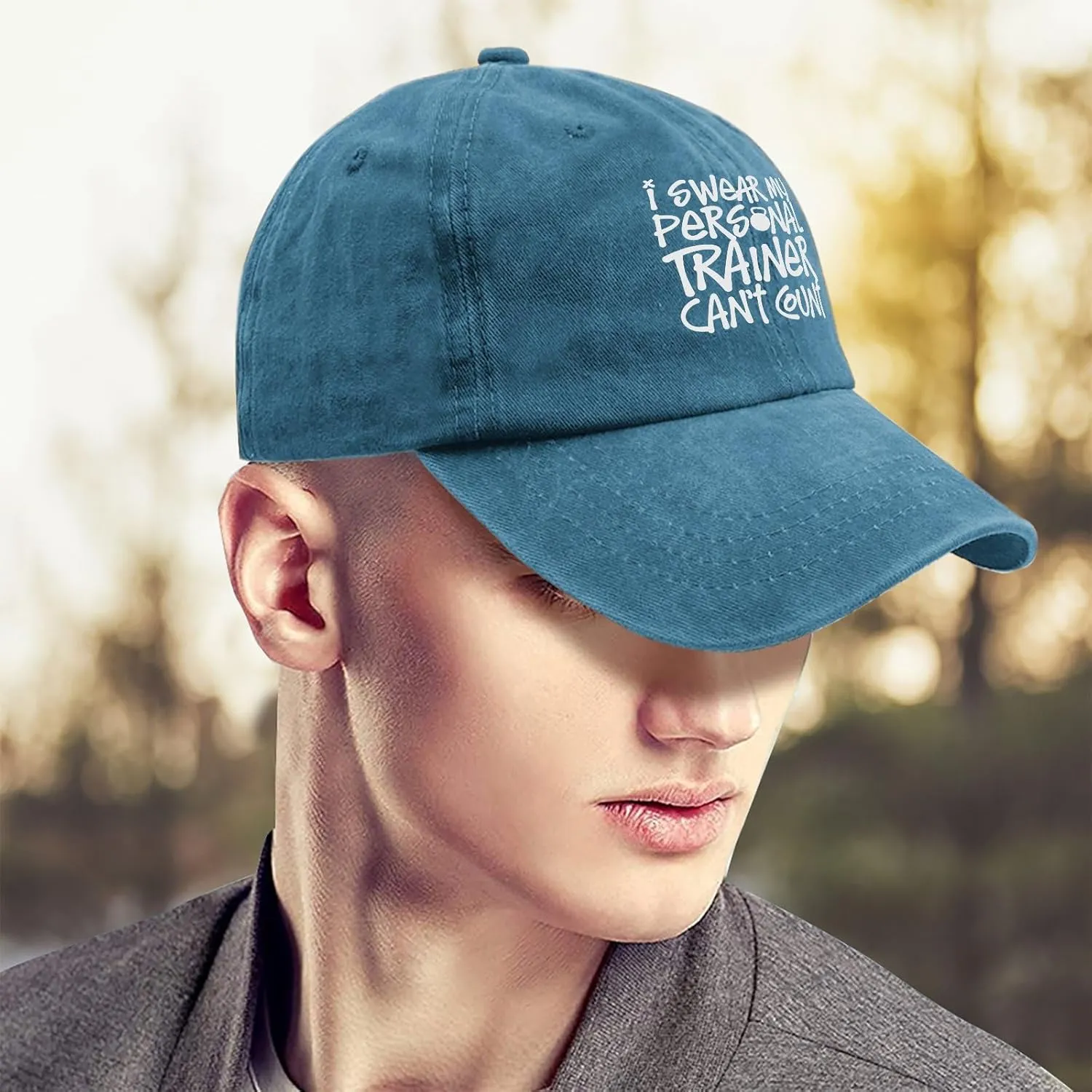 I Swears My Personal Trainers Can't Count Womens Ball Cap Hat for Women Quick Dry Caps Sun Hat