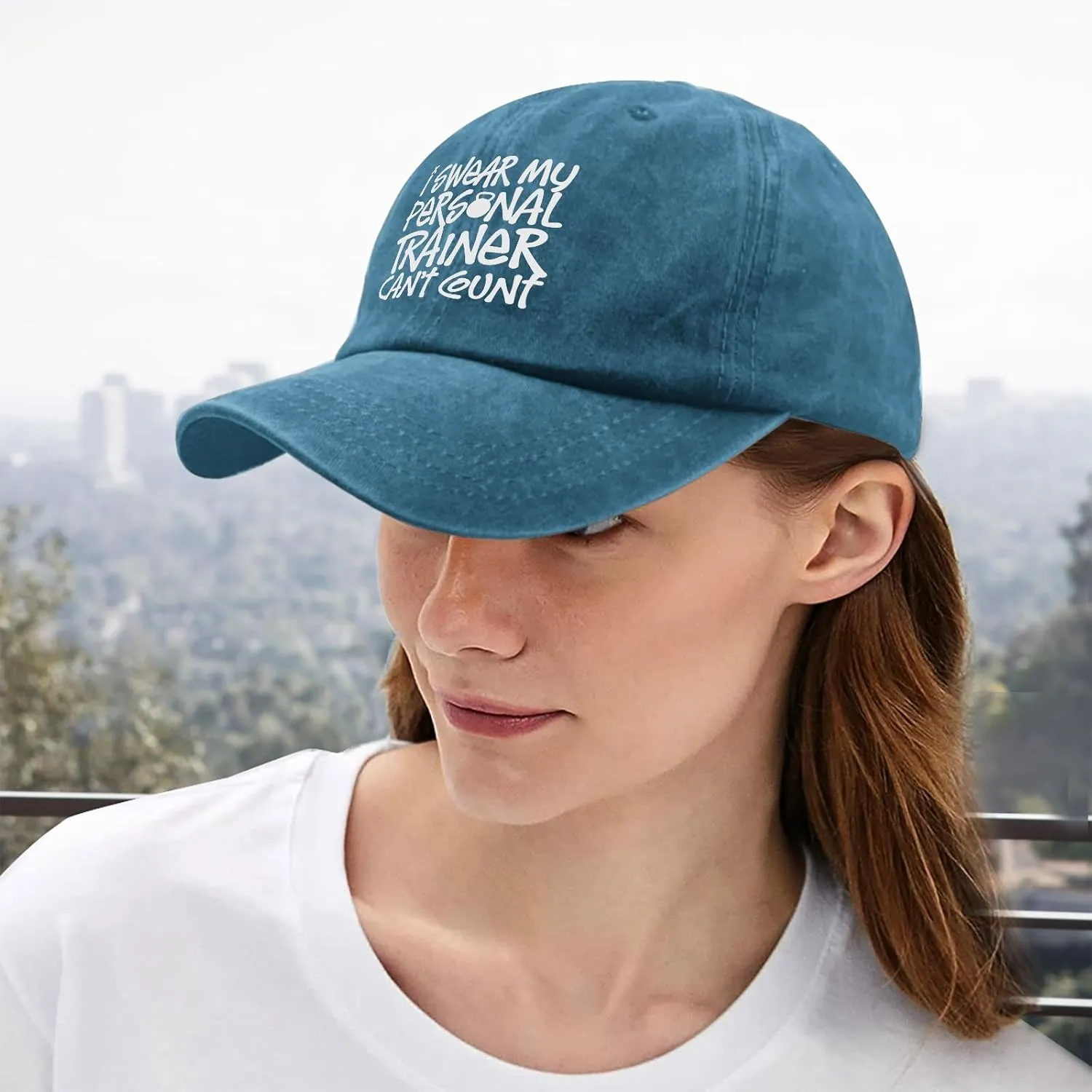 I Swears My Personal Trainers Can't Count Womens Ball Cap Hat for Women Quick Dry Caps Sun Hat