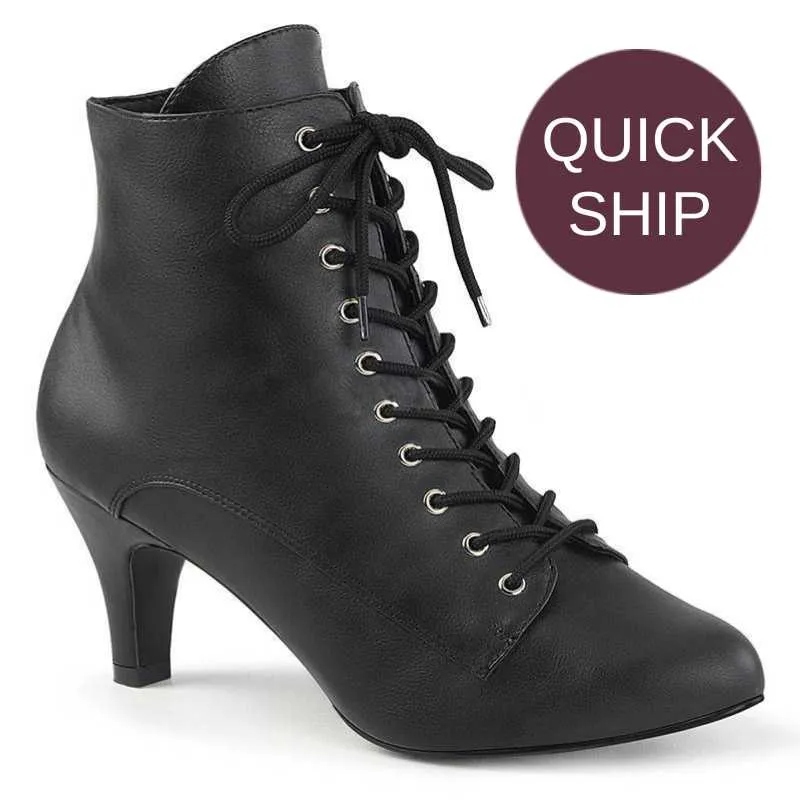 Lace Up Front Ankle Boot