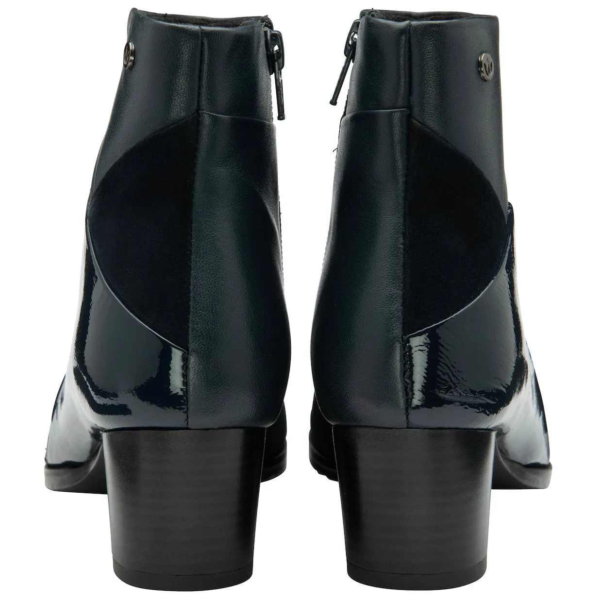 Lotus Booker Ladies Black Leather Side Zip Ankle Boots