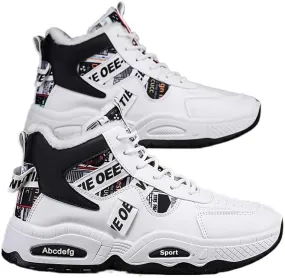 Men's Winter Warm Fleece-Lined Sneakers - Thick, Non-Slip, Durable Casual Shoes with Lace-Up Design for Outdoor Activities