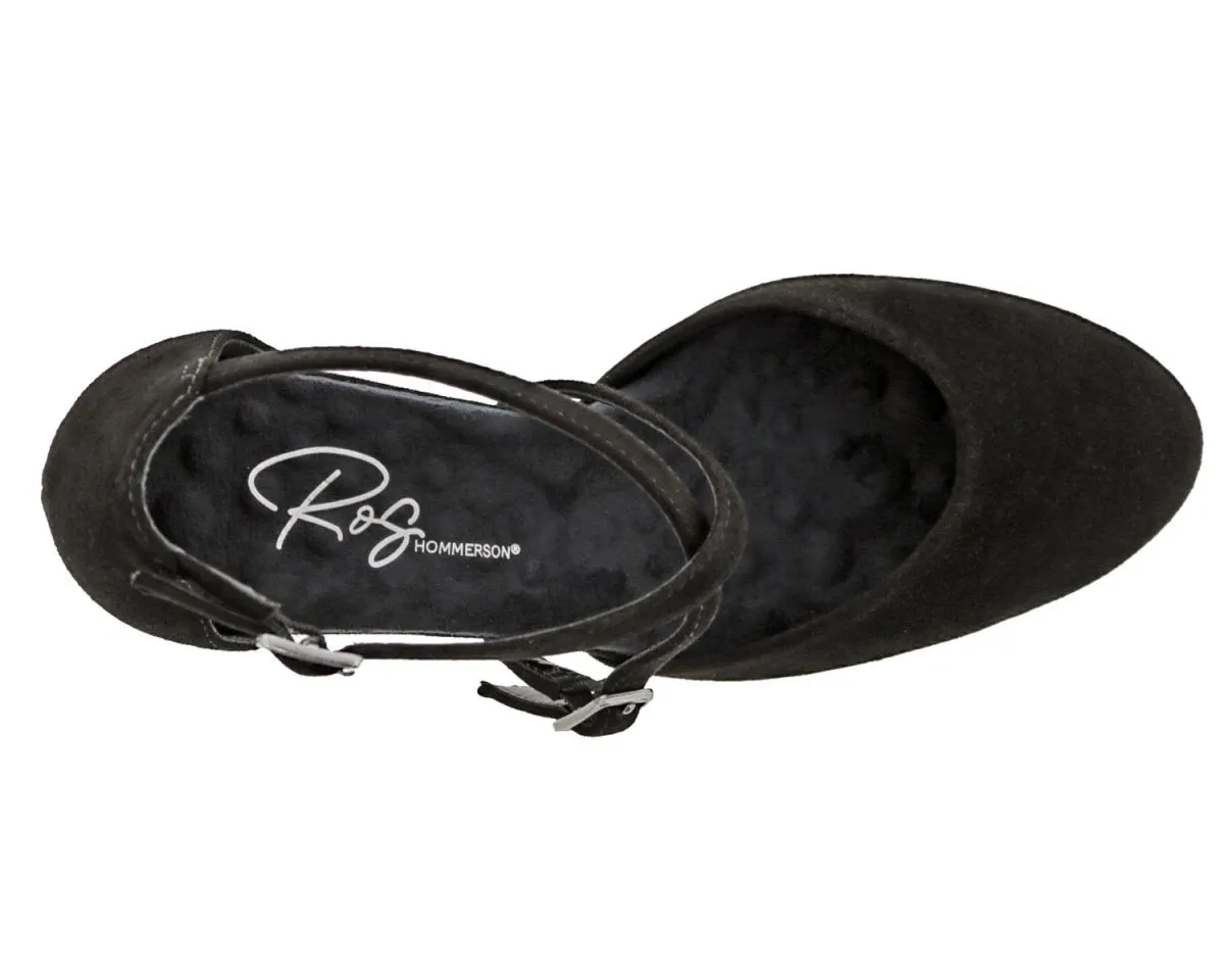 Ros Hommerson Pammy Women's Platform Heels Sandal In Black Suede