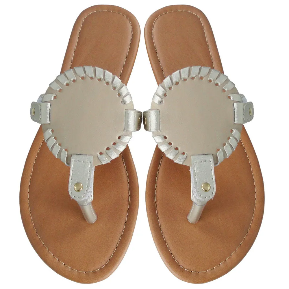 Sandals - Medallion - Red Cross