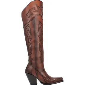 Seductress Embroidered Snip Toe Zippered Cowboy Boots