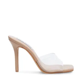 Steve Madden Signal Mules High Heels - Nude Clear