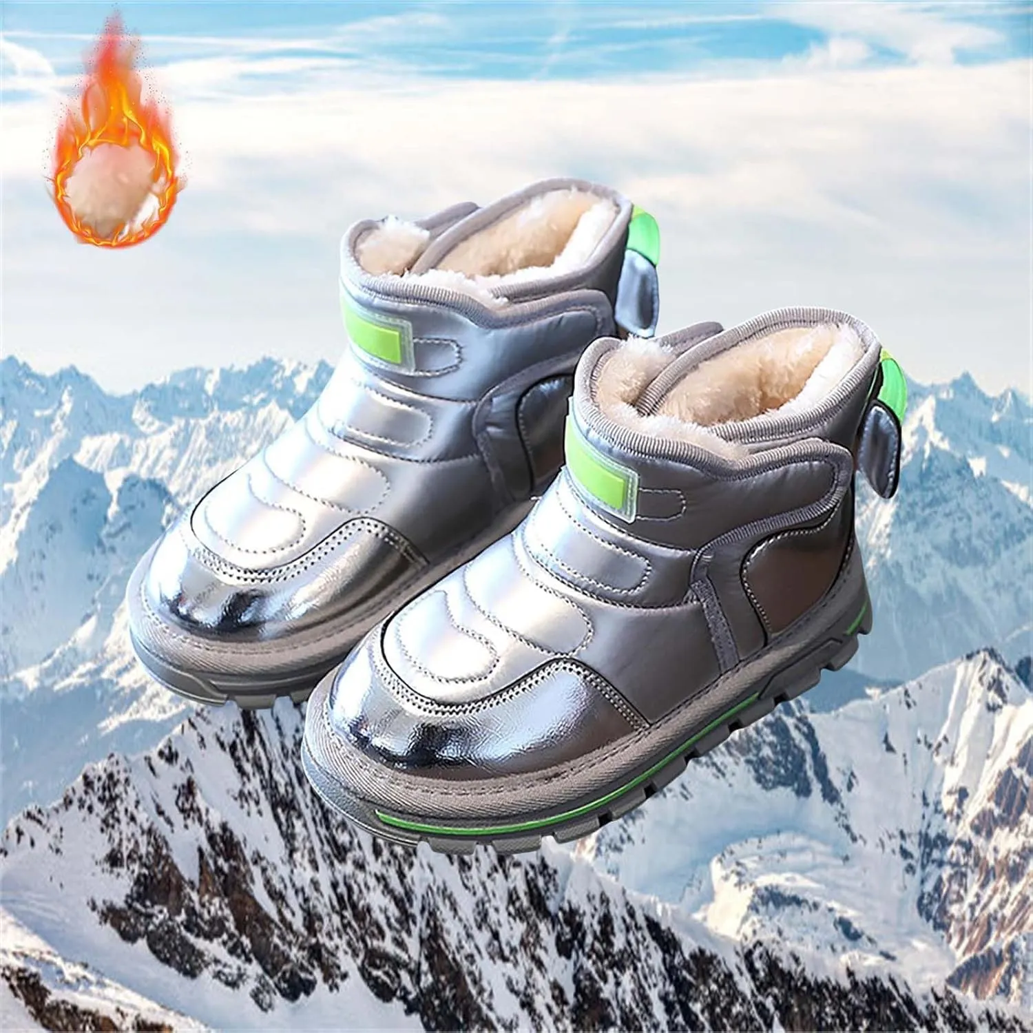 Winter Girls Boys Ankle Boots Comfortable Warm Lined Casual Sports Shoes Kids Faux  Insulated Mud Boots Kids