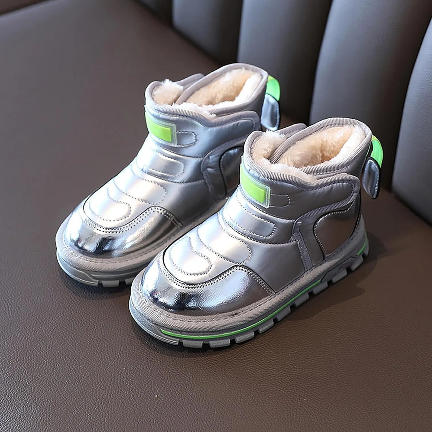 Winter Girls Boys Ankle Boots Comfortable Warm Lined Casual Sports Shoes Kids Faux  Insulated Mud Boots Kids