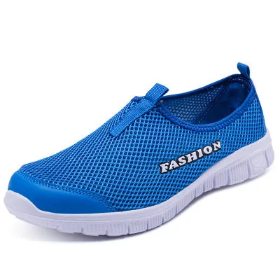 Women Light Sneakers Summer Breathable Mesh Shoes Lady Walking Outdoor Sport