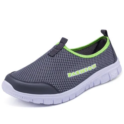 Women Light Sneakers Summer Breathable Mesh Shoes Lady Walking Outdoor Sport