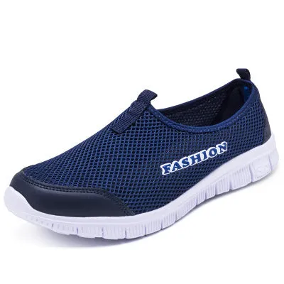 Women Light Sneakers Summer Breathable Mesh Shoes Lady Walking Outdoor Sport