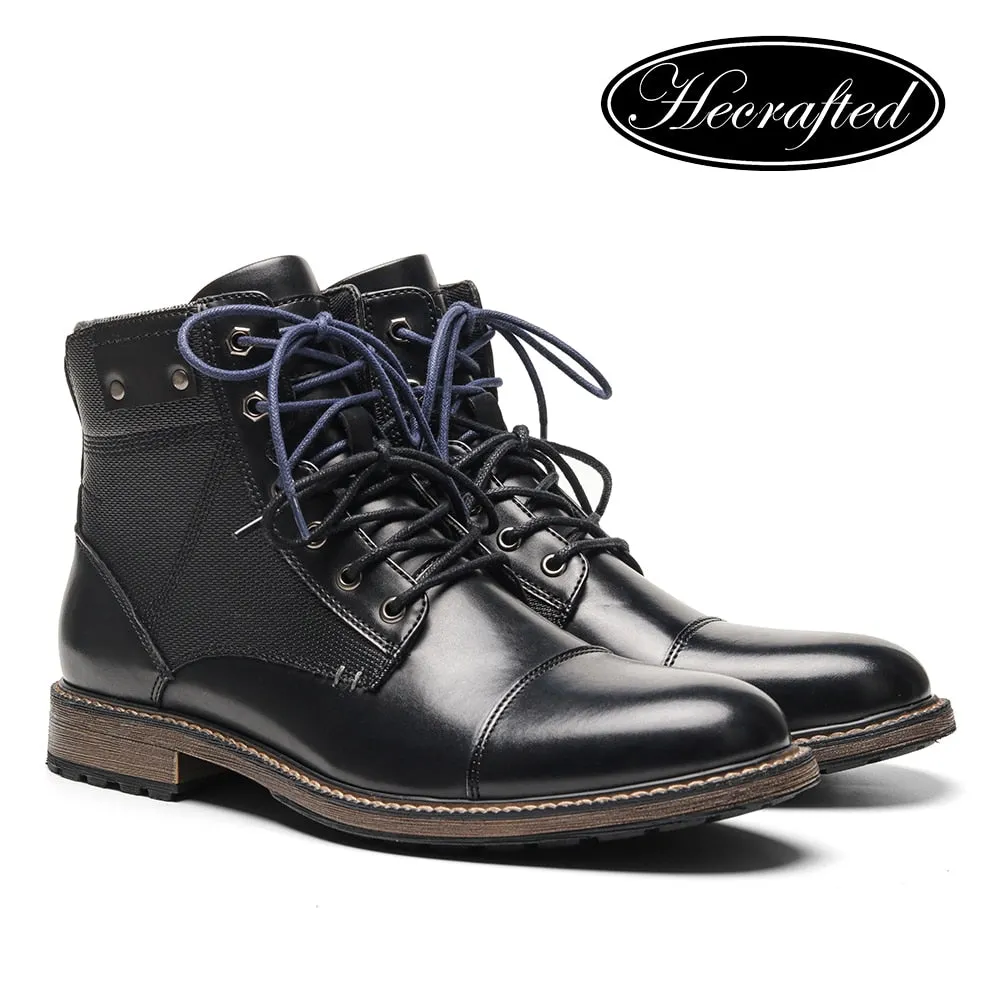 Yeknu Men Boots Brand Comfortable Fashion Ankle Boots #Al652