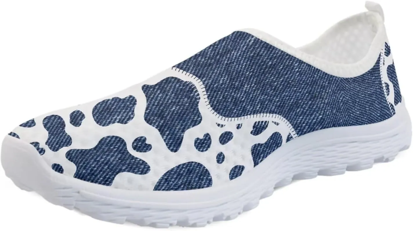 YEXIATODO Trendy Shoes for Womens Slip on Walking Shoes Comfortable Non-Slip