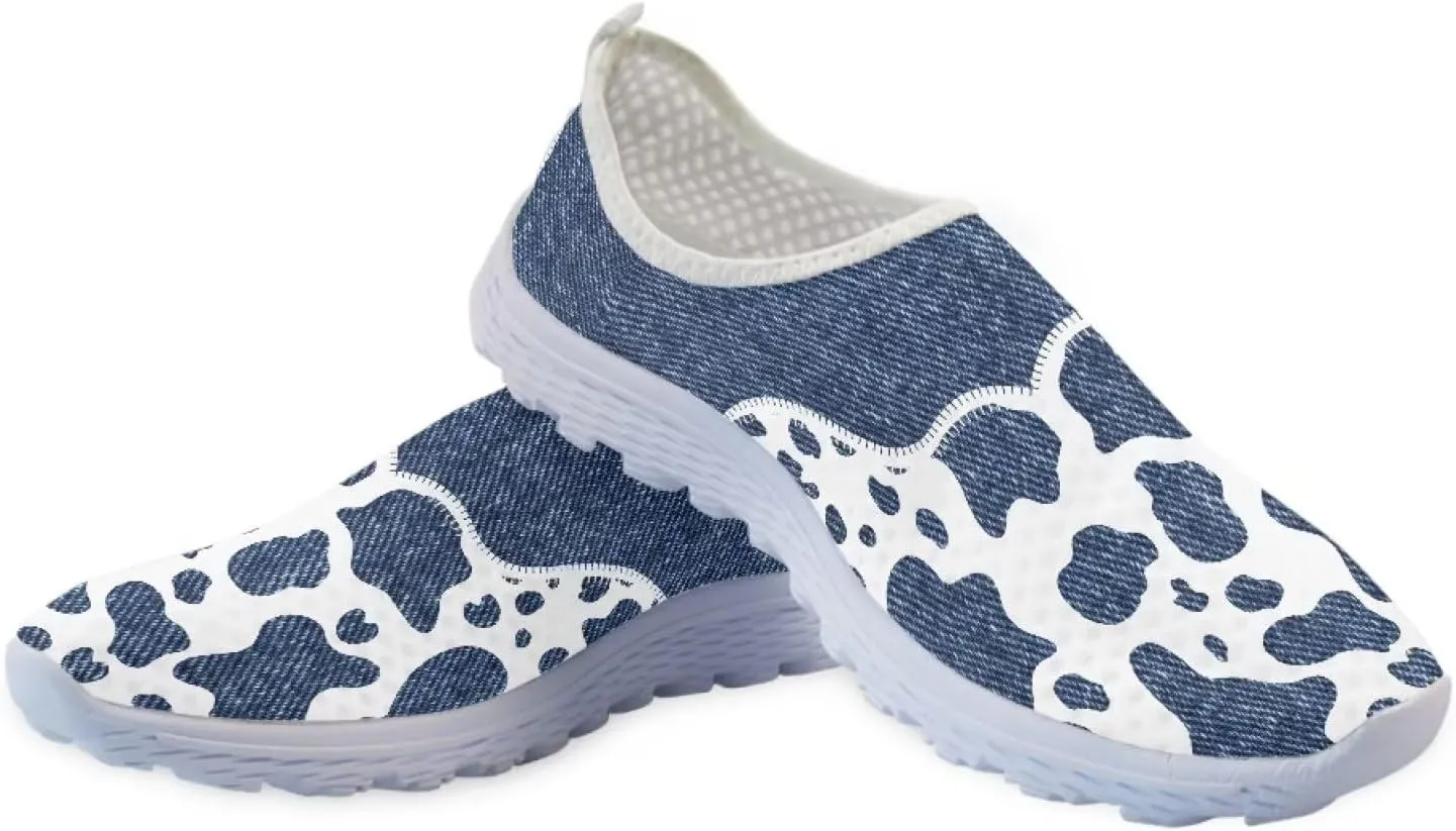 YEXIATODO Trendy Shoes for Womens Slip on Walking Shoes Comfortable Non-Slip