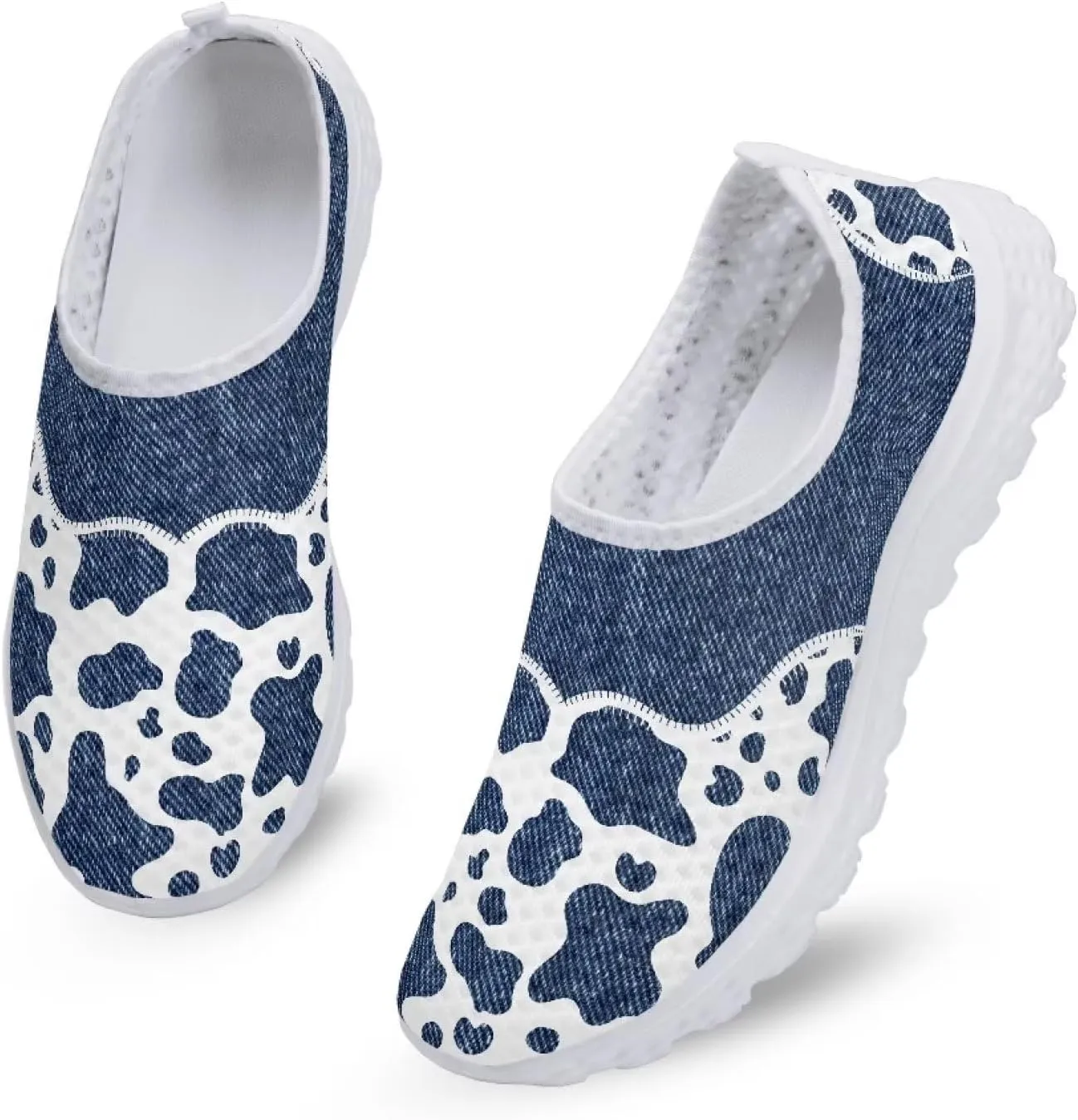 YEXIATODO Trendy Shoes for Womens Slip on Walking Shoes Comfortable Non-Slip